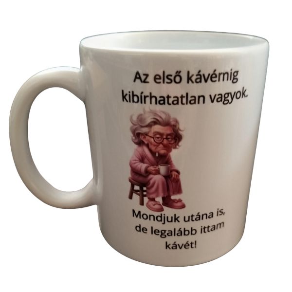 Az első kávémig 3-fehér bögre