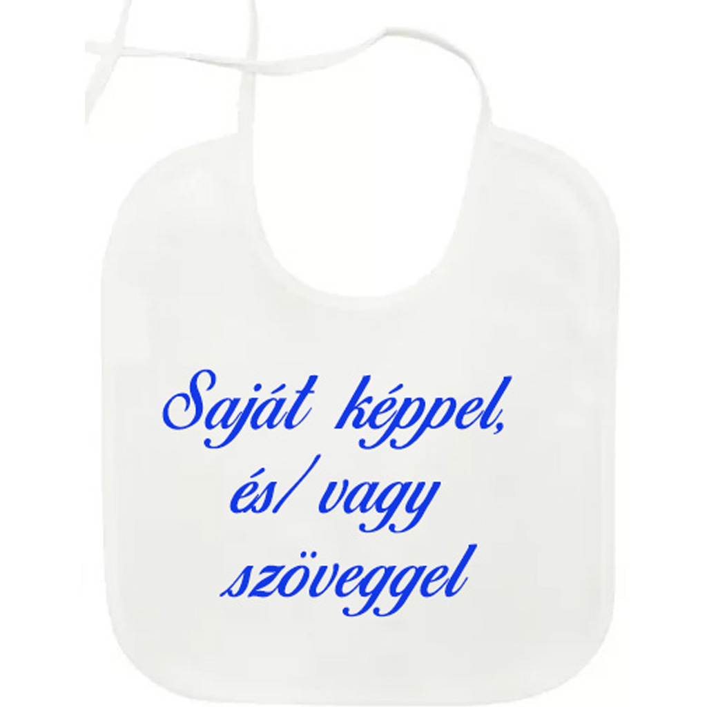 Egyedi fényképes partedli - előke
