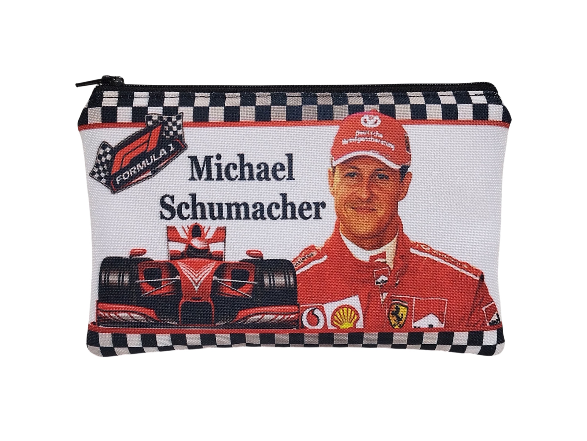 Forma1 cipzáras tartó fiúknak 18x12cm - SCHUMACHER
