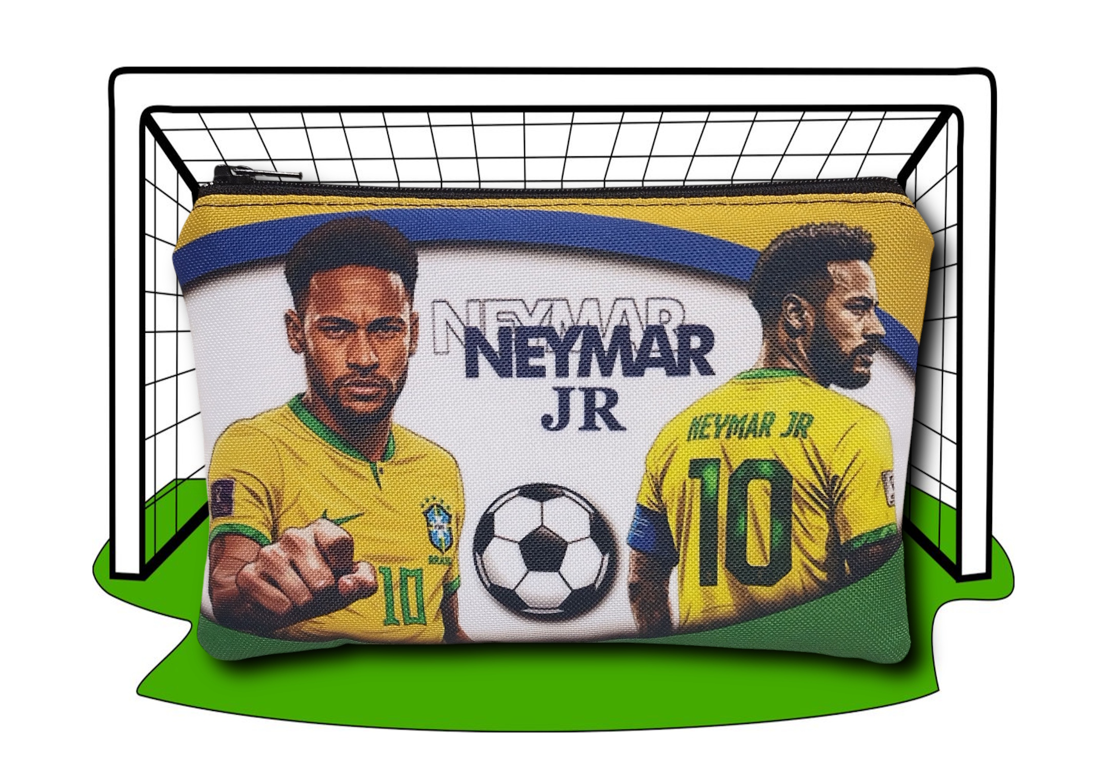 Focis cipzáras tartó fiúknak 18x12cm - NEYMAR
