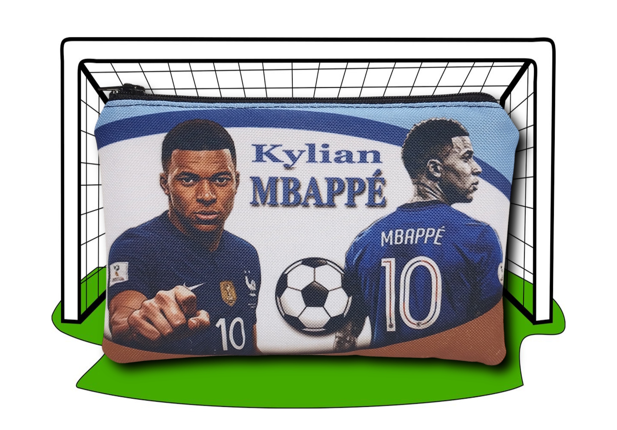 Focis cipzáras tartó fiúknak 18x12cm - MBAPPÉ