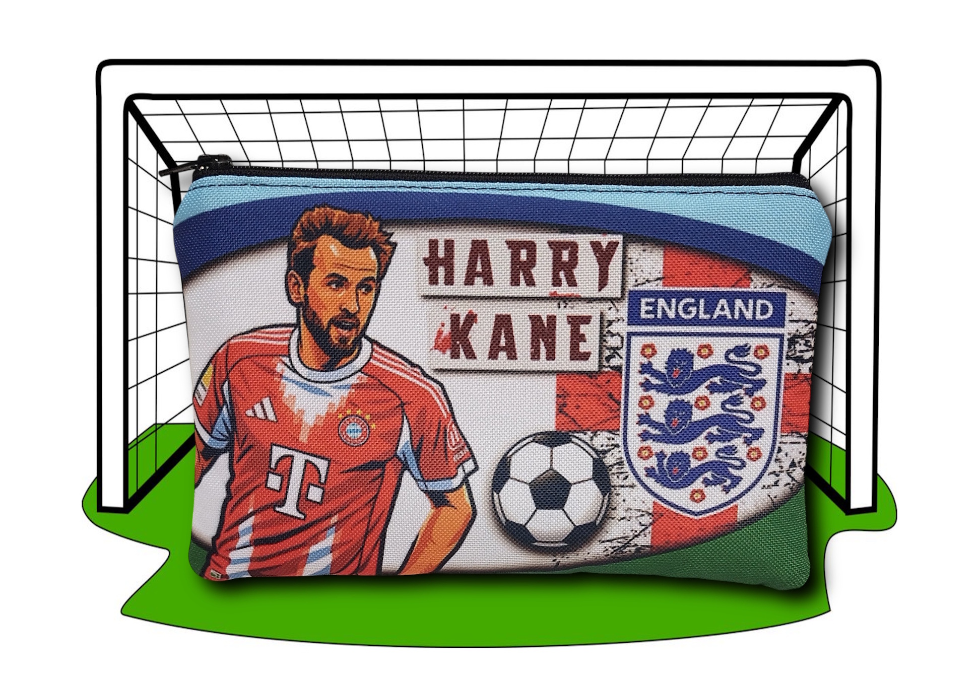 Focis cipzáras tartó fiúknak 18x12cm - HARRY KANE