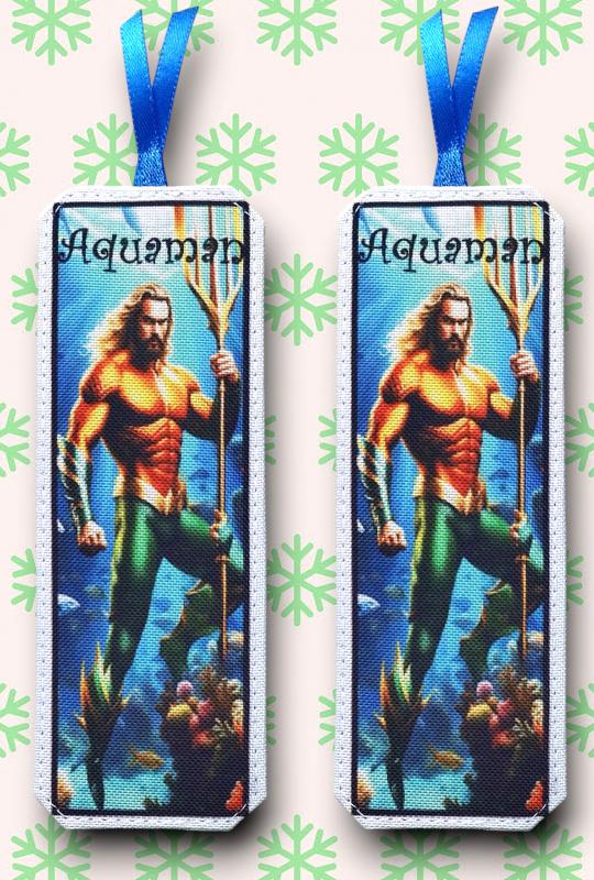 Designer cordura-bőr könyvjelző - Aquaman01