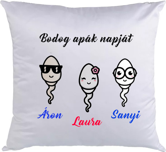 Boldog apák napját Párna