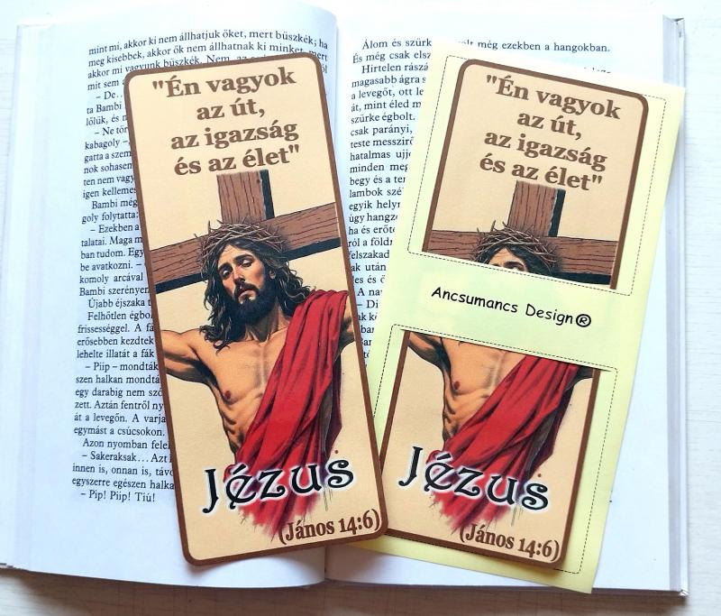 Laminált könyvjelző Jézus 03