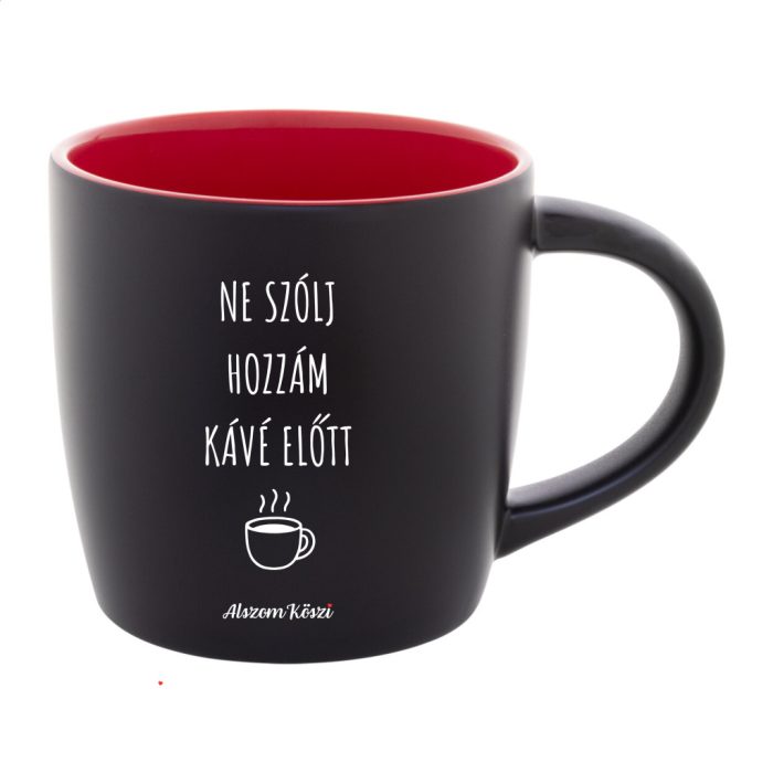 AlszomKöszi kerámia bögre - Black Edition